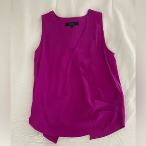 Women's Sleeveless V-Neck Top - Magenta